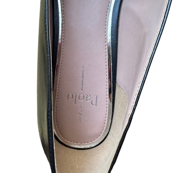 Linea Paolo Nora Black Pointed Toe Flat Shoes Size 12 - Picture 15 of 17